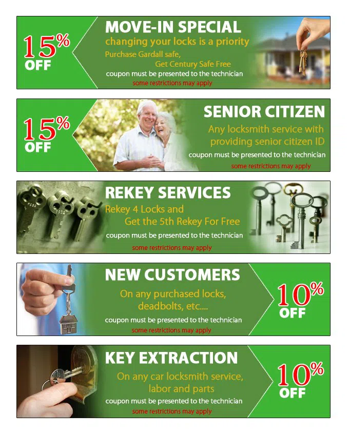 Oakland Doors & Locksmith Oakland, CA 510-731-0614 - coupon23-set-five